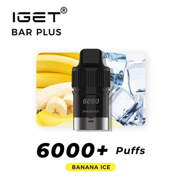 Banana Ice – IGET Bar Plus Pod 6000 Puffs