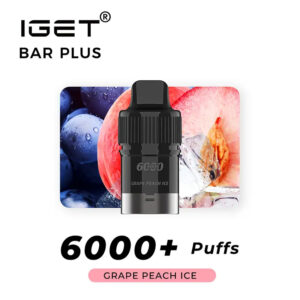 Grape Peach lce – IGET Bar Plus Pod 6000 Puffs