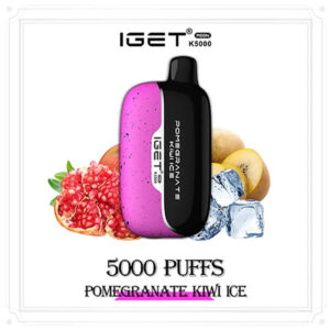 Pomegranate Kiwi Ice- IGET Moon 5000 Puffs