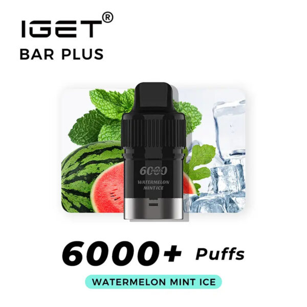 Watermelon Mint Ice – IGET Bar Plus Pod 6000 Puffs
